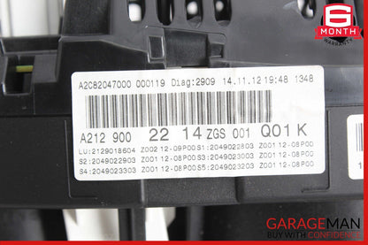 2013 Mercedes W212 E400 Hybrid Instrument Cluster Speedometer 2129002214 OEM