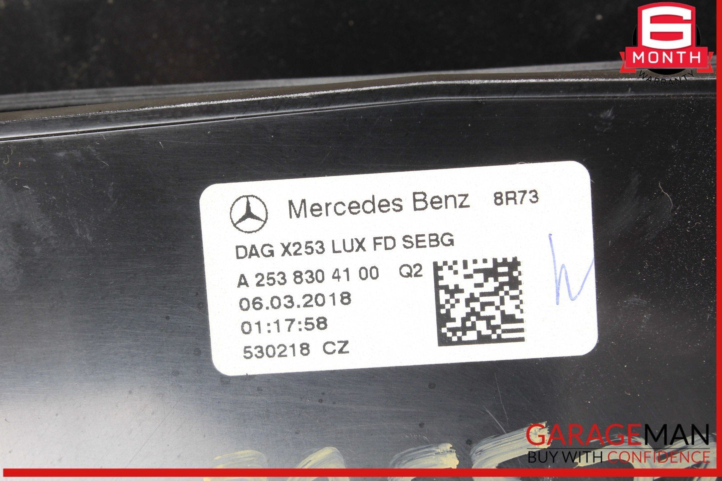 18-20 Mercedes X253 GLC350e Rear Center Console AC Air Vent Trim Beige OEM