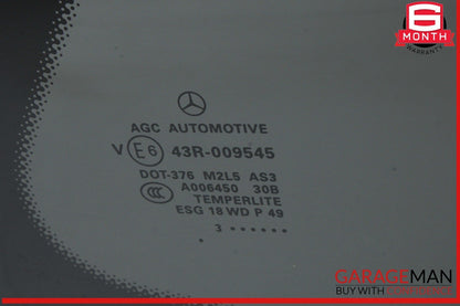 13-19 Mercedes X166 GL450 GLS550 Rear Right Side Quarter Window Glass Trim Assy
