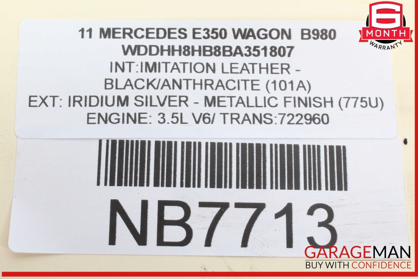05-12 Mercedes W212 E350 Wagon ML350 V6 Engine Coolant Motor Water Pump OEM