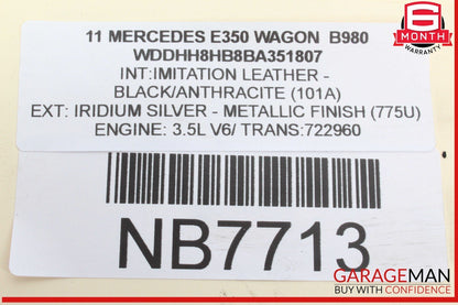 05-12 Mercedes W212 E350 Wagon ML350 V6 Engine Coolant Motor Water Pump OEM
