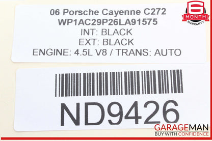 03-10 Porsche Cayenne 955 957 Rear Left Driver Side Exterior Door Handle OEM