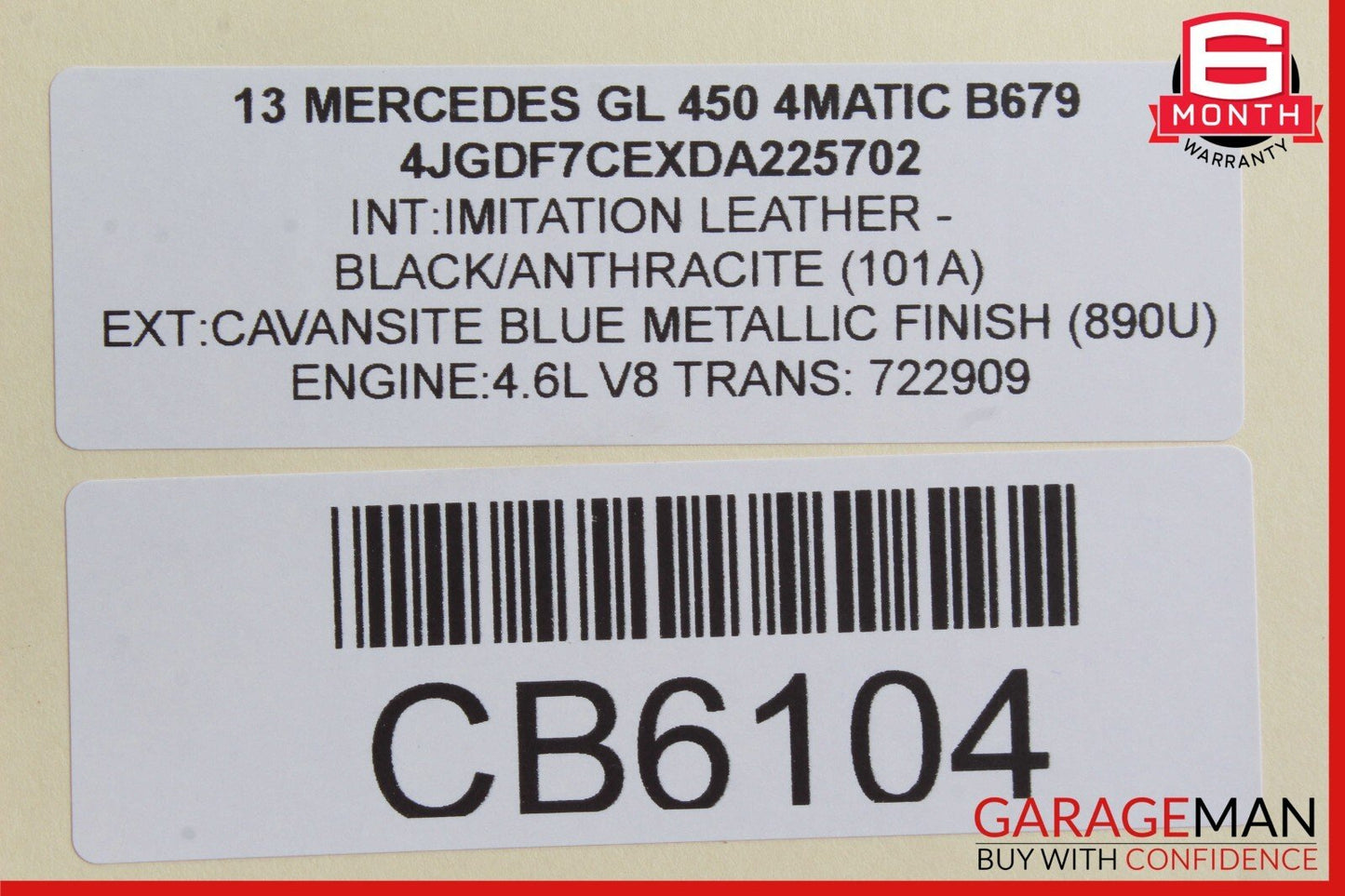 06-13 Mercedes X166 GL450 ML500 R350 Rear Glass Windshield Wiper Motor Unit OEM