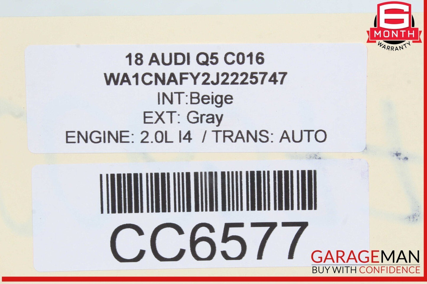 18-24 Audi Q5 AWD Drive Shaft Propeller 80A521101A OEM