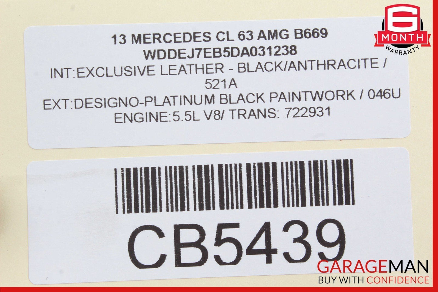 07-13 Mercedes W221 S65 CL63 AMG Rear Left ABC Shock Absorber Strut Hydraulic