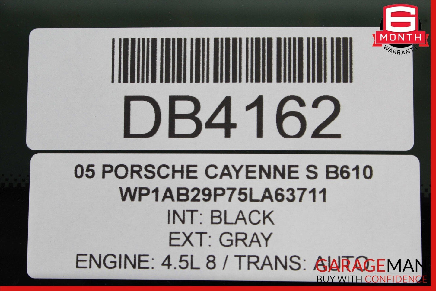 03-10 Porsche Cayenne 955 957 Rear Right Door Window Quarter Glass Panel Assy