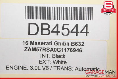 14-22 Maserati Ghibli M157 Front Right Side Interior Door Panel Cover Assembly