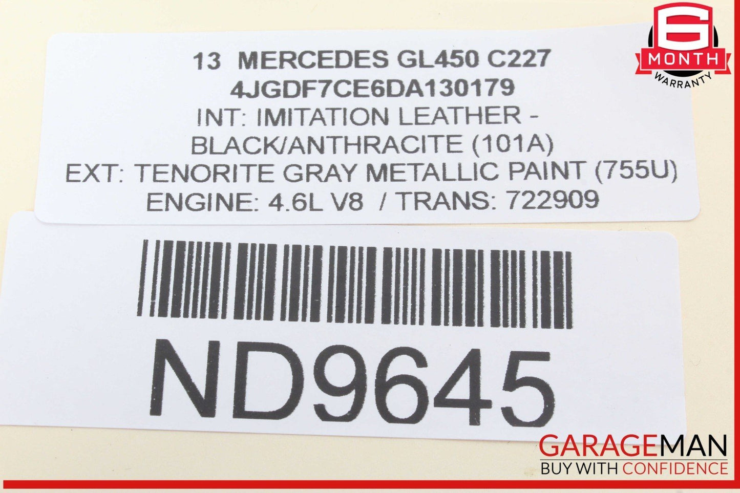 12-16 Mercedes X166 GL450 ML350 Front Right Side Exterior Door Handle OEM