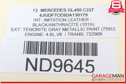 12-16 Mercedes X166 GL450 ML350 Front Right Side Exterior Door Handle OEM