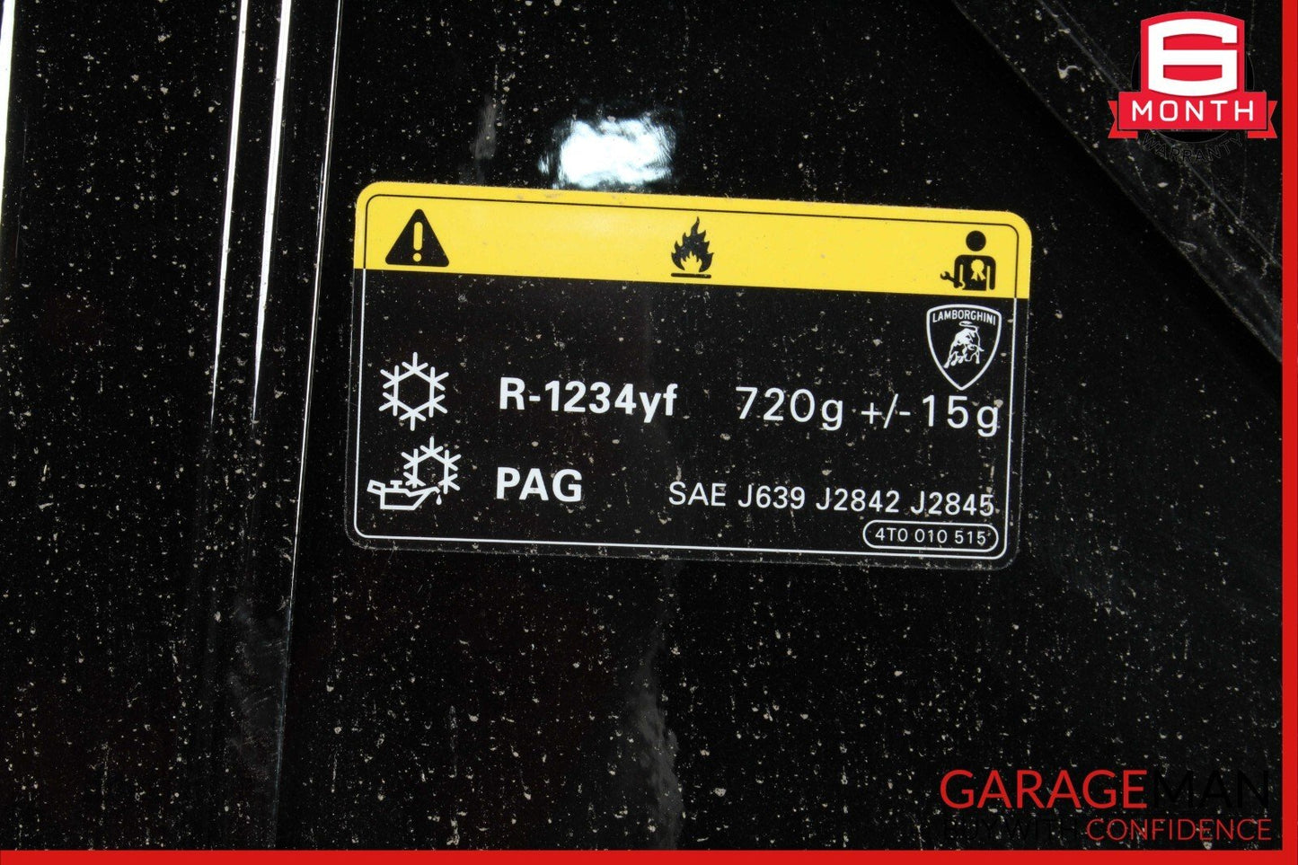 12-21 Lamborghini Aventador Front Hood Bonnet Lid Cover Panel Black OEM
