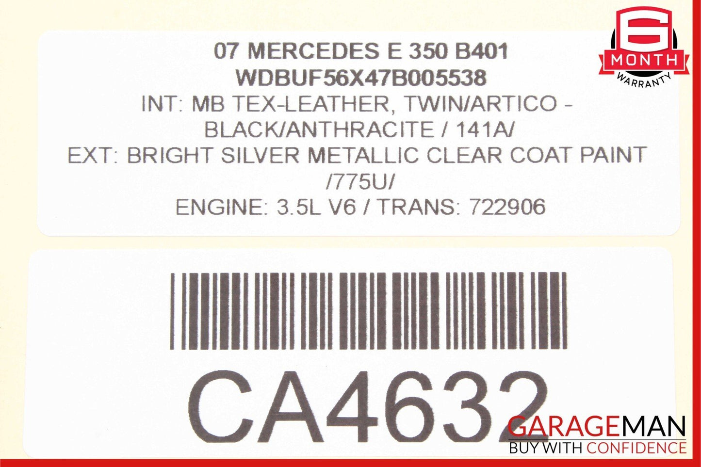 03-09 Mercedes W211 E63 E320 Rear Right Door Lock Actuator Side Keyless Go OEM