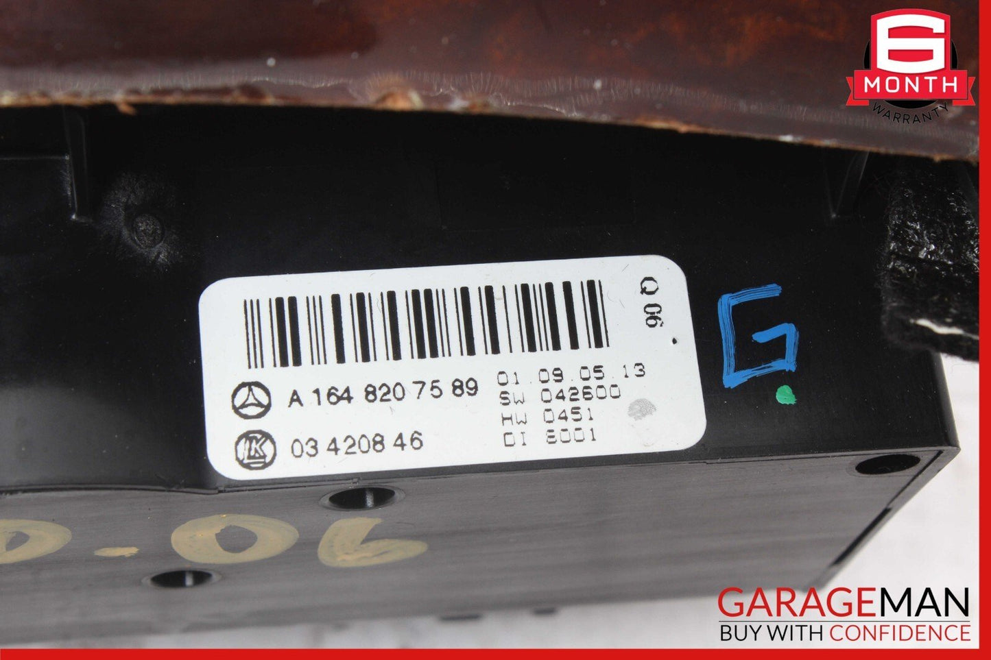 06-11 Mercedes W251 R500 ML450 GL450 Rear A/C Heater Climate Control Switch OEM