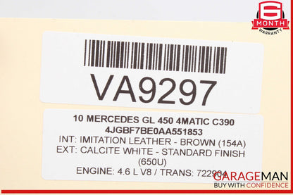 07-12 Mercedes X164 GL450 GL550 Third Seat Row Power Folding Control Module OEM