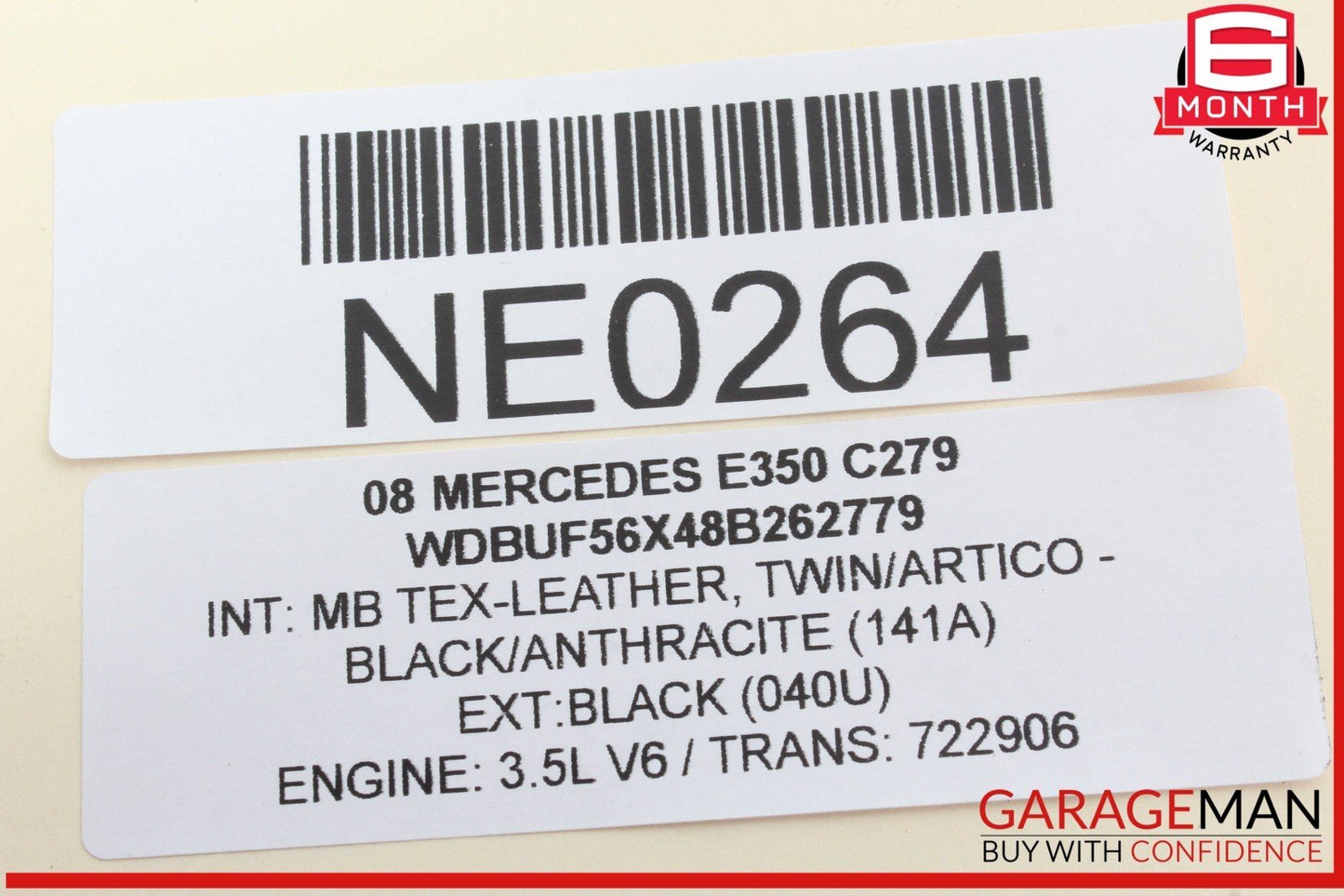 06-10 Mercedes W211 E350 CLS500 Fog Light Lamp Right Side 1698201656 OEM