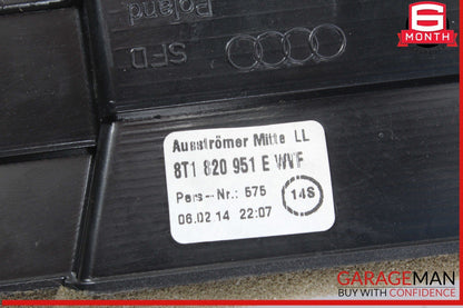 09-16 Audi A4 S4 Front Center Dash Dashboard AC A/C Air Vent Trim Grille Panel