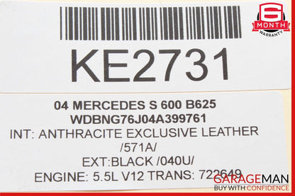 03-06 Mercedes W220 S600 E320 E55 AMG Motorola Voice Control Module SYN9528A OEM