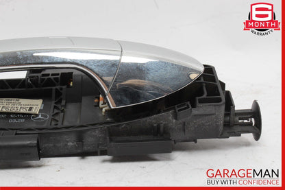 10-18 Mercedes E550 E350 C350 Right Side Exterior Door Handle Keyless Go Silver