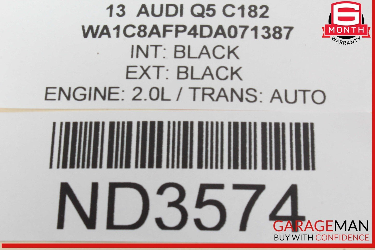 13-17 Audi Q5 SQ5 Electric Fan AC A/C Air Conditioning Compressor Wire Harness