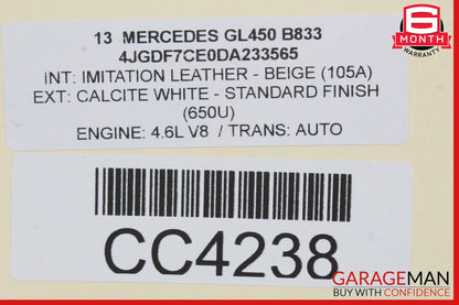 13-19 Mercedes X166 GL450 GLS550 Front Left Driver Side Wing Fender Panel OEM