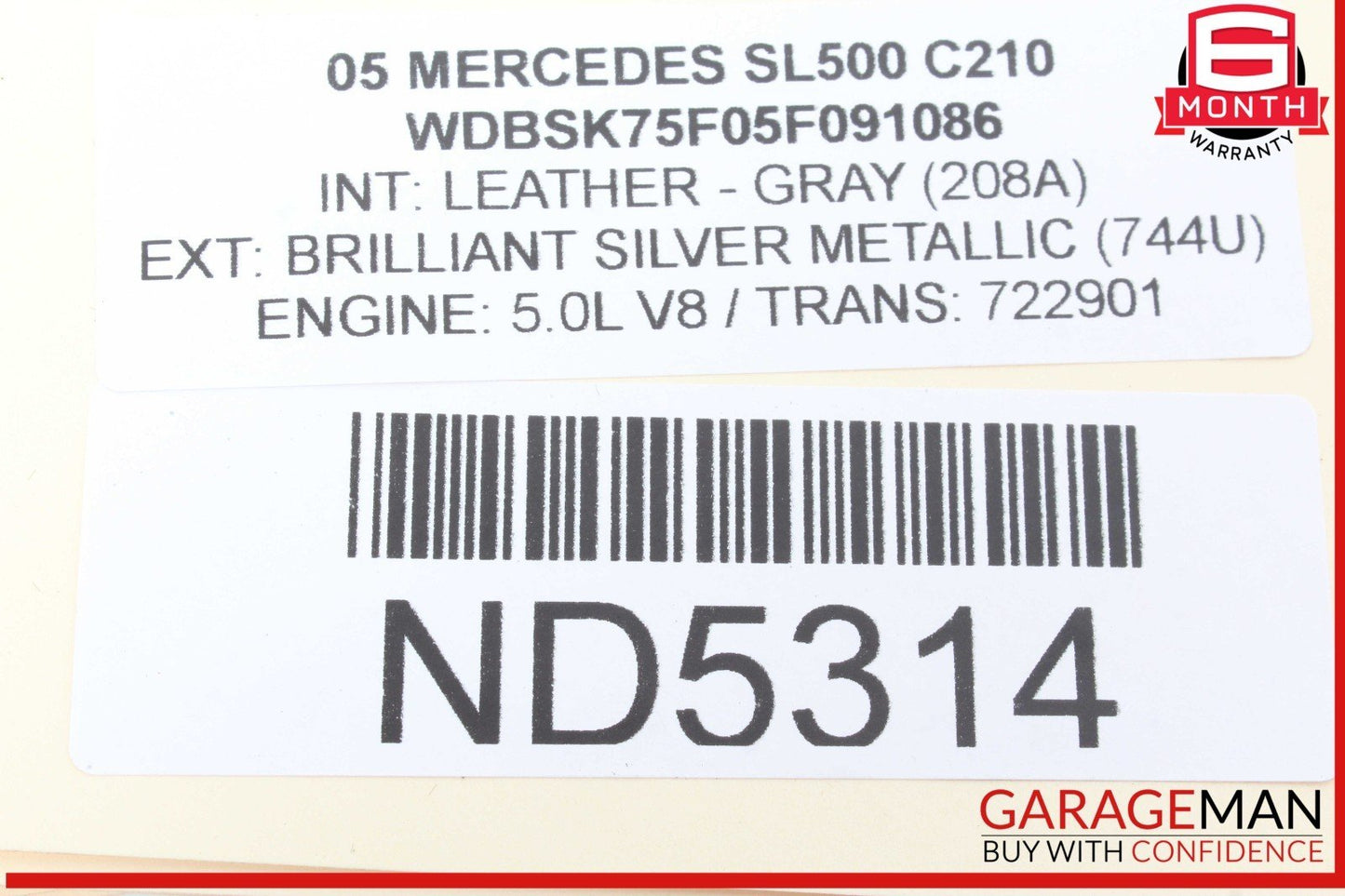 03-12 Mercedes R230 SL500 SL55 AMG Front Left SAM Fuse Box Control Module OEM