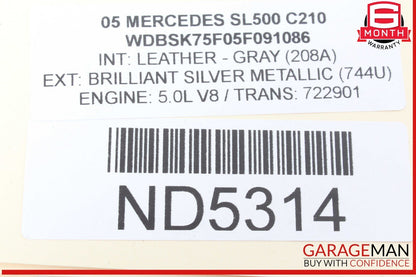 03-12 Mercedes R230 SL500 SL55 AMG Front Left SAM Fuse Box Control Module OEM