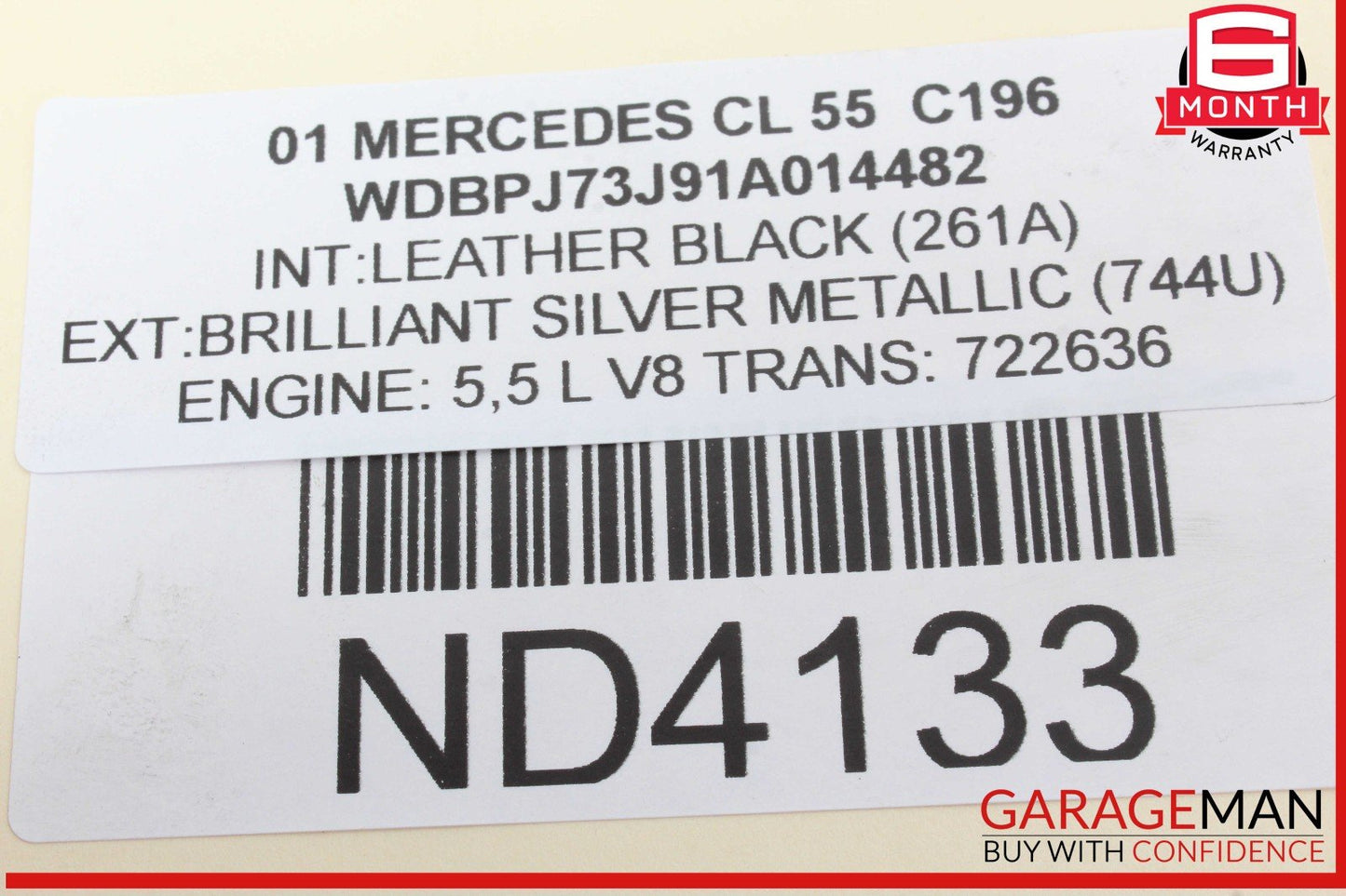 00-06 Mercedes W220 S55 AMG Front Right Passenger Side Window Regulator Motor