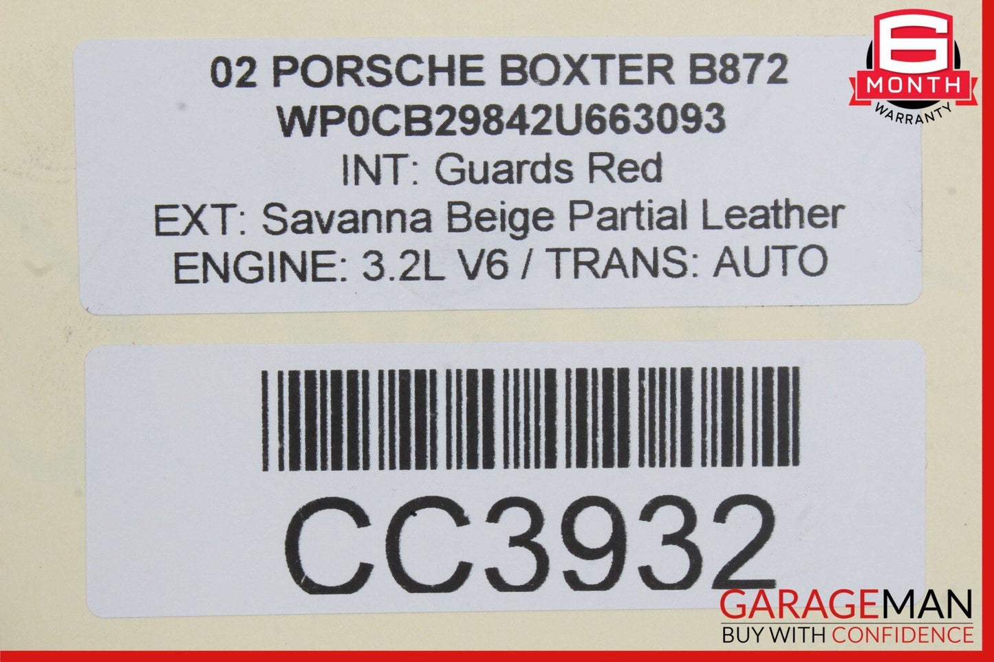 00-04 Porsche Boxster 986 Carrera 911 Front Subframe Sub Frame Crossmember OEM