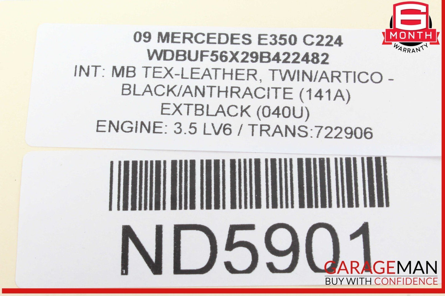 07-09 Mercedes W211 E350 E550 Front Left Side Door Rear View Mirror OEM