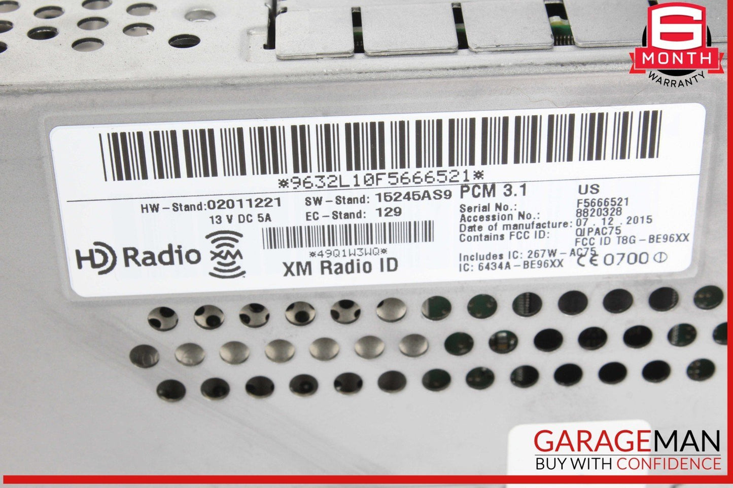 12-16 Porsche Cayenne 958 Command Head Unit Navigation Radio 7P5035884 OEM