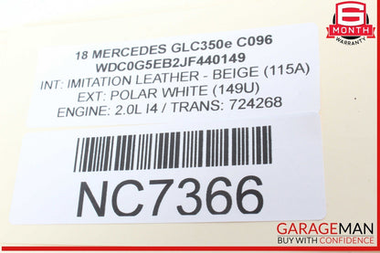 15-20 Mercedes X253 GLC350e Center Console Multi Function Switch Control OEM
