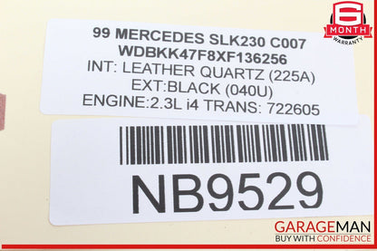 97-04 Mercedes R170 SLK230 SLK320 E320 Dashboard Right Side Airbag Air Bag OEM