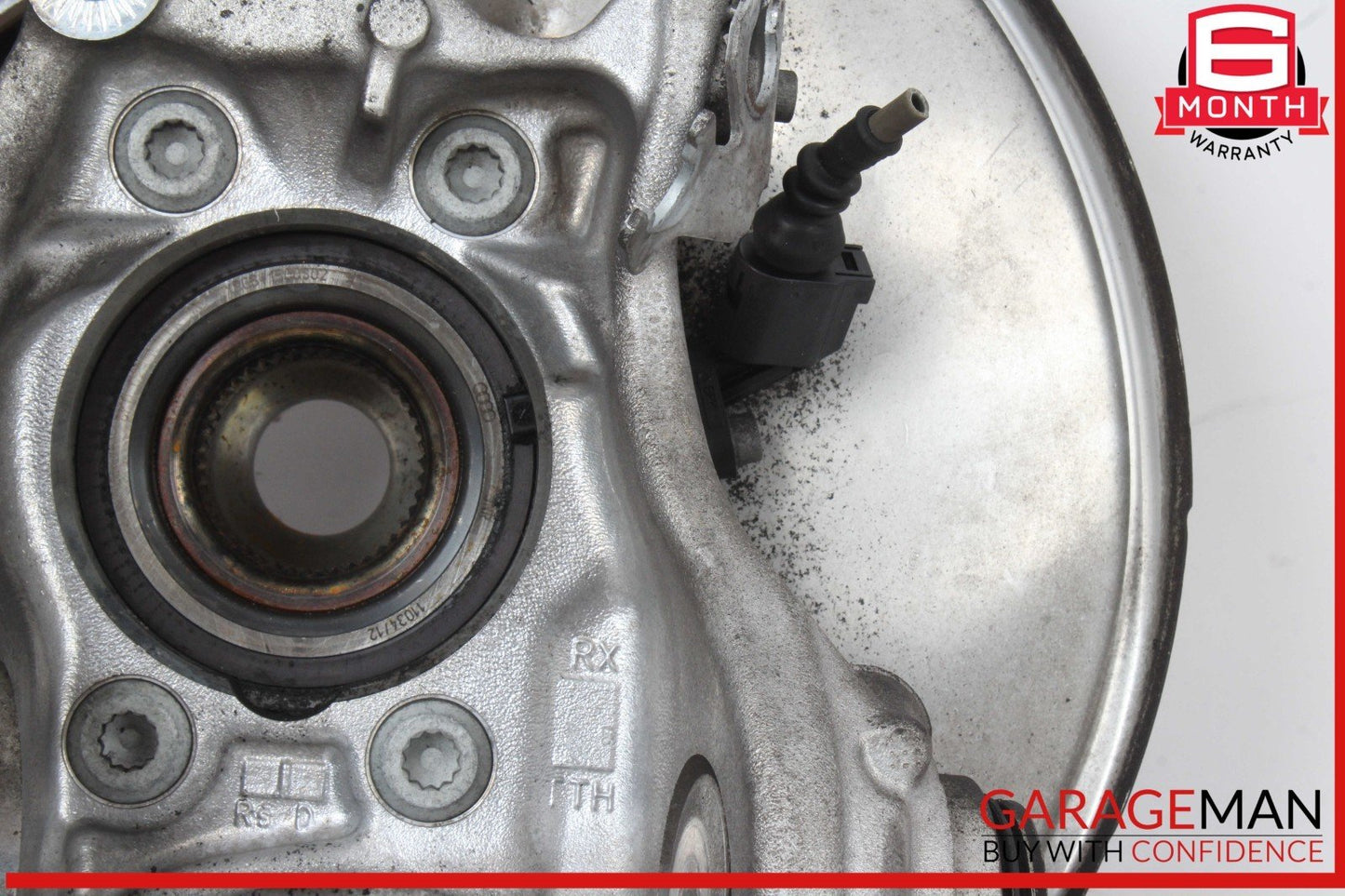 12-18 Audi A7 Rear Right Passenger Side Spindle Knuckle Wheel Hub w/ Rotor Disc