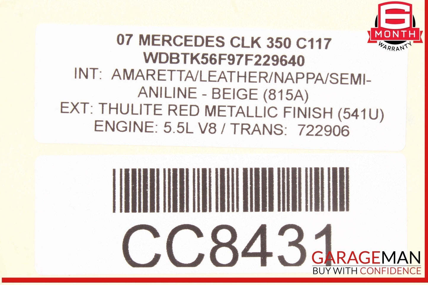 06-07 Mercedes W209 CLK350 C350 Engine Cooling Radiator AC A/C Condenser OEM