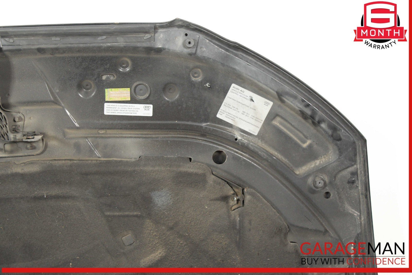 09-16 Audi S4 A4 Front Hood Shell Bonnet Panel Black OEM