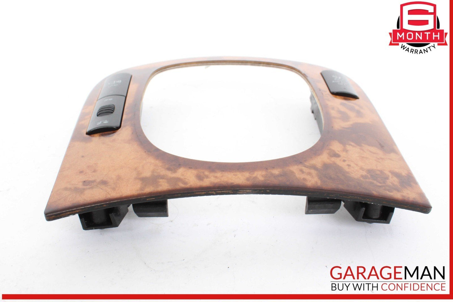 03-06 Mercedes W220 S500 4MATIC Center Console Shifter Distronic Bezel Trim Wood