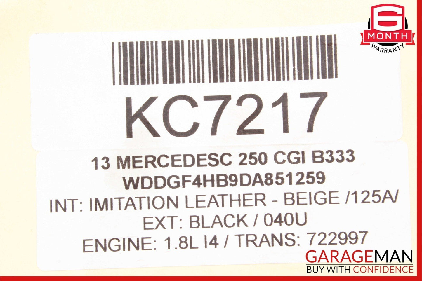 08-14 Mercedes W204 C250 C300 Front Right Side Door Window Regulator Motor Unit