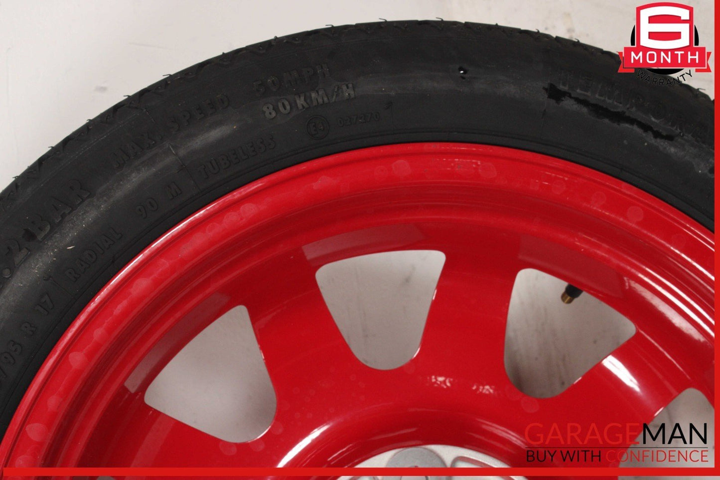 97-04 Porsche Boxster 986 Carrera 911 Spare Tire Wheel Rim Tire T105/95 R17 OEM