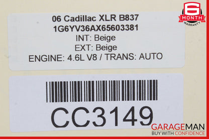 05-11 Cadillac STS Front Right Door Shell Panel Beige OEM