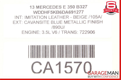 08-17 Mercedes E350 SLK300 C250 Front Right Side Spindle Knuckle Hub Bearing RWD