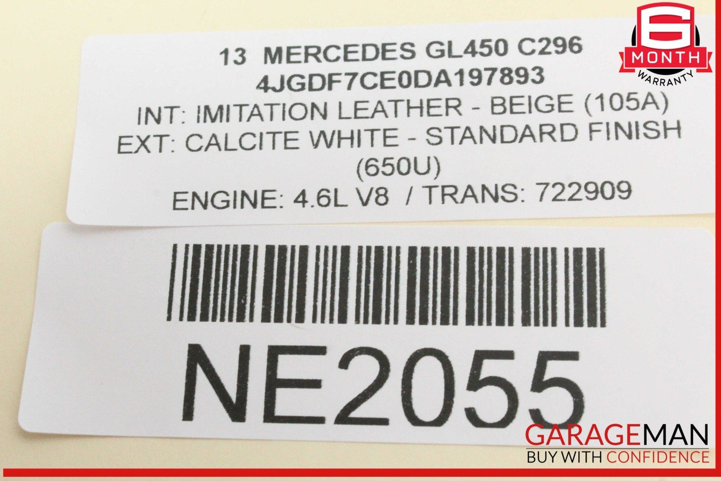 11-20 Mercedes X166 GL450 CLS550 S550 High Pressure Fuel Pump Line OEM