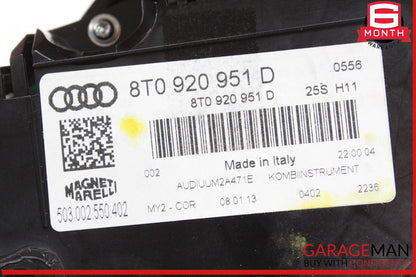 13 Audi A5 S5 Speedometer Instrument Cluster Gauge 8T0920951D OEM