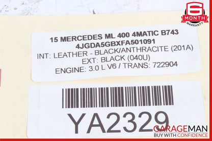 12-19 Mercedes W166 ML400 GLS550 Rear Left Wheel Spindle Knuckle Hub Bearing OEM
