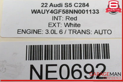 18-24 Audi S5 A5 Convertible Top Roof Hydraulic Pump 9000011219808 OEM