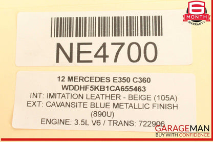 10-13 Mercedes W212 E350 Rear Right or Front Right Side Exterior Door Handle OEM