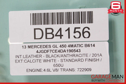 12-19 Mercedes X166 GL450 GLE43 AMG GLS550 Front Right Door Window Glass OEM