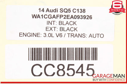 14-17 Audi SQ5 3.0 Rear Diff Differential Axle Carrier Assembly OEM