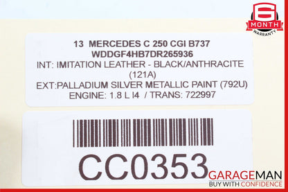 08-17 Mercedes W204 C250 E350 E400 E550 Rear Trunk Lid Latch Lock Actuator OEM