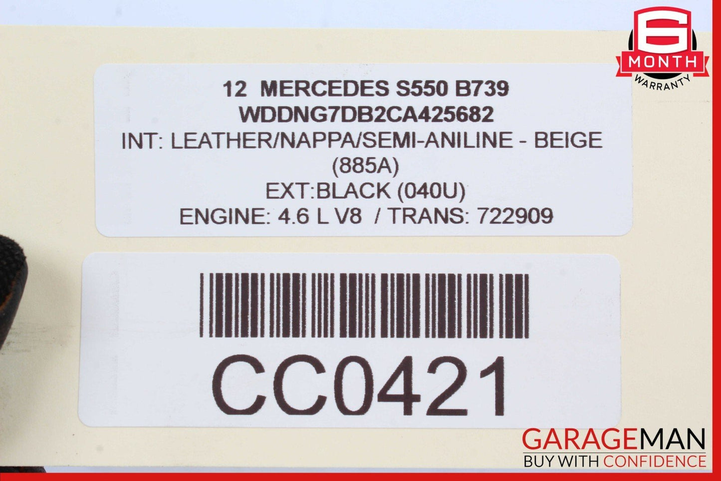 11-20 Mercedes S550 E550 GL450 4.7L V8 Left Engine Cylinder Head Valve Cover
