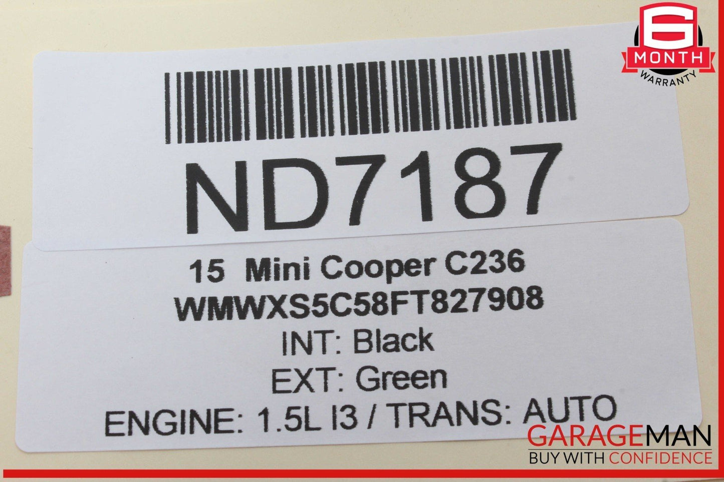 14-19 Mini Cooper Front Right or Front Left Side Foglight  Fog Light Lamp OEM
