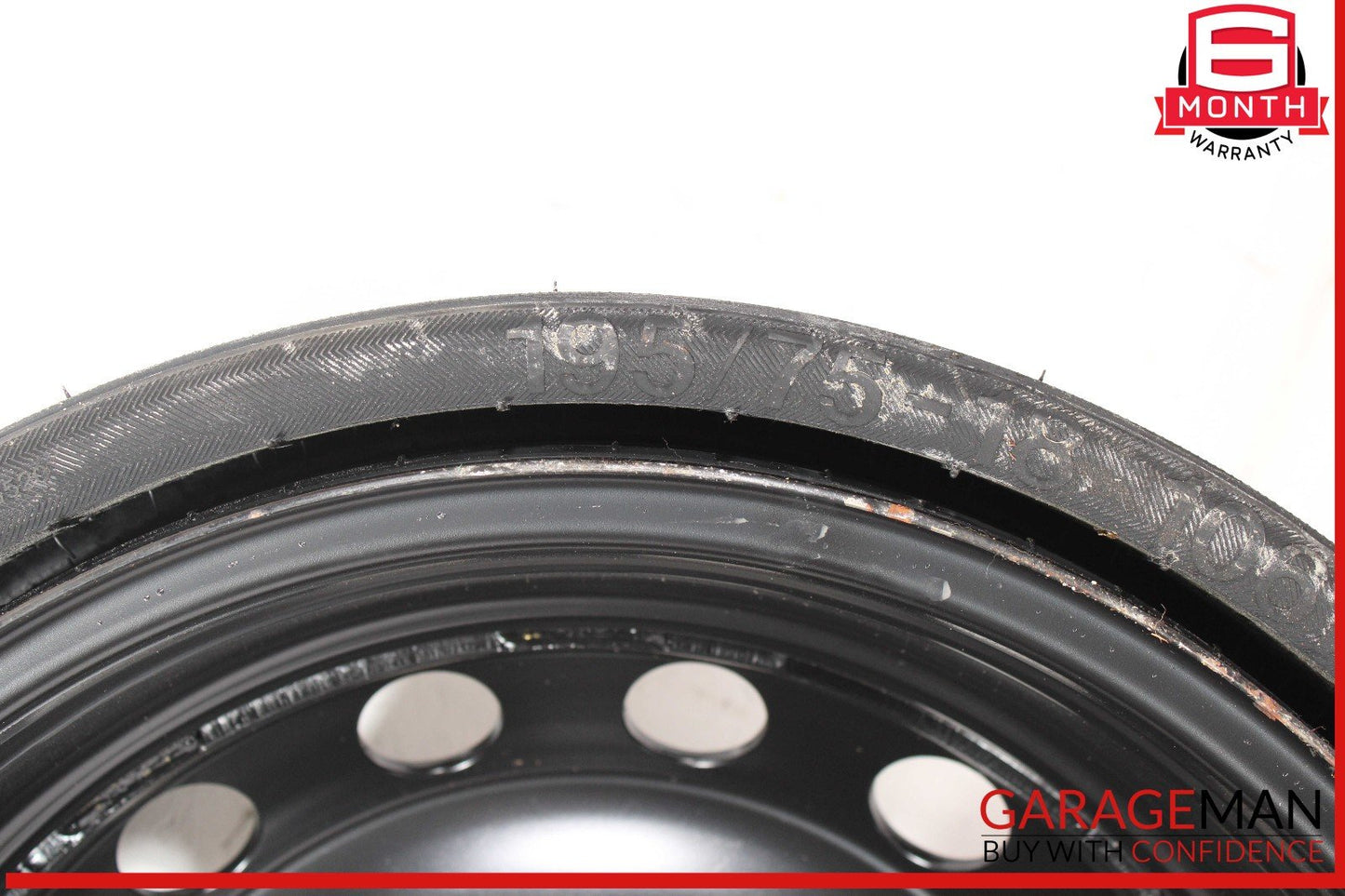 07-15 Audi Q7 Emergency Spare Wheel Rim Tire 6.5 x 18 H2 ET53 OEM